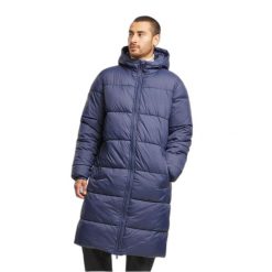 Długa kurtka puchowa Urban Classics. Niebieskie kurtki męskie Urban Classics, na zimę, m, bez wzorów, z puchu, bez kaptura. Za 422.00 zł.