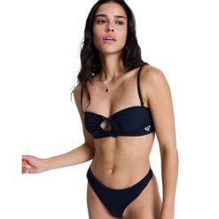 Stanik bikini dla Kobiety SOLID ESSENTIALS Czarny. Szare stroje kąpielowe damskie Roxy, s, bez wzorów, z elastanu. Za 149.99 zł.