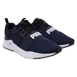 Przewodowe Buty Do Biegania Dla Dorosłych Unisex. Niebieskie obuwie trekkingowe damskie Puma, bez zapięcia. Za 286.99 zł.