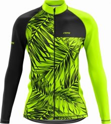Cote Cote Bluza rowerowa LS damska NEON LEAF L. Bluzy damskie Cote, l, bez wzorów, bez ramiączek, bez kaptura. Za 239.00 zł.