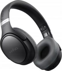 Veho ZB-4 Zestaw słuchawkowy Przewodowy i Bezprzewodowy Opaska na głowę Połączenia/muzyka USB Type-C Bluetooth Czarny, Szary. Czarne słuchawki bezprzewodowe Veho. Za 519.08 zł.