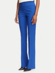 Rinascimento Spodnie materiałowe CFC0130140003 Niebieski Flare Fit. Niebieskie spodnie materiałowe damskie Rinascimento, bez wzorów, z materiału. Za 464.99 zł.