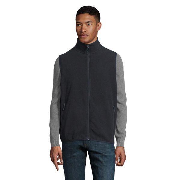 Ocieplacz Na Ciało Dla Dorosłych Unisex Factor Fleece Zapinany Na Zamek. Niebieskie bluzy męskie SOL'S, m, bez wzorów, bez ramiączek, bez kaptura. Za 124.99 zł.