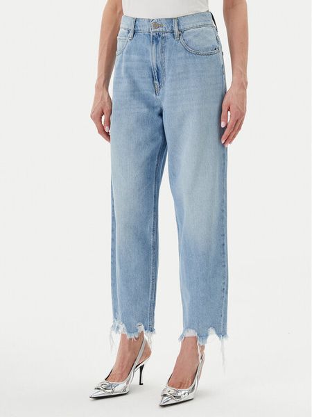 PINKO Jeansy Estelle 103857 A2E5 Niebieski Relaxed Fit. Niebieskie jeansy damskie Pinko, bez wzorów, z bawełny. Za 529.99 zł.