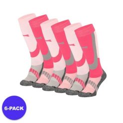 Skarpety narciarskie dla dorosłych unisex 6 par. Czerwone skarpetki damskie Xtreme, bez wzorów, z materiału. W wyprzedaży za 293.45 zł.