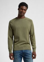 LEE MĘSKI SWETER CLEAN RAGLAN SWEATER MERCANTILE GREEN 112355673 LD46008526. Zielone swetry męskie Lee, l, bez wzorów, bez kołnierzyka, bez ramiączek. Za 199.99 zł.