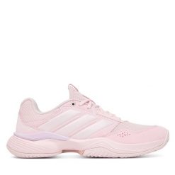 Buty do tenisa adidas. Czerwone obuwie sportowe damskie Adidas, bez wzorów, bez zapięcia, tenisowe. Za 329.99 zł.