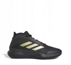 Adidas Buty do koszykówki Bounce Legends 41 1/3 czarno złote. Czarne buty sportowe męskie Adidas, bez wzorów, bez zapięcia, do koszykówki. Za 156.99 zł.