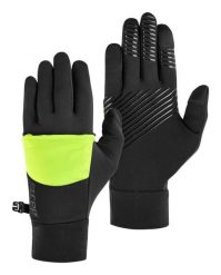 Ciepłe zimowe rękawiczki 2w1 odblaskowe z powłoką touchscreen CEP unisex. Czarne rękawiczki męskie CEP, na zimę, bez wzorów, z elastanu. Za 119.00 zł.