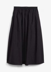 Spódnica midi z czystej bawełny. Białe spódnice damskie bonprix, bez wzorów, z bawełny, z podwyższonym stanem, midi. Za 139.99 zł.