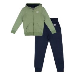 Bluza z kaptur na trening na czas wolny. Niebieskie bluzy damskie LEONE 1947 APPAREL, bez wzorów, z bawełny, sportowe, bez ramiączek, bez kaptura. W wyprzedaży za 136.83 zł.