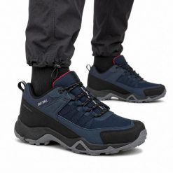 Buty męskie sportowe trekkingowe DK SPIDER SOFTSHELL. Czarne trekkingi męskie DK, z dresówki, bez zapięcia. Za 209.00 zł.