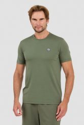 EA7 Zielony t-shirt. Zielone t-shirty męskie EA7 Emporio Armani, l, bez wzorów, bez kołnierzyka, bez ramiączek. W wyprzedaży za 292.99 zł.