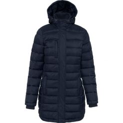 Kurtka parka damska lekka z kapturem Kariban. Niebieskie kurtki damskie KARIBAN, na zimę, bez wzorów, z kapturem. Za 375.50 zł.
