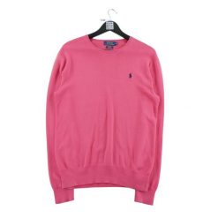 Second life - Polo Ralph Lauren sweter męski Pima Cotton slim fit - Jak nowy. Czerwone swetry męskie Ralph Lauren, l, bez wzorów, z bawełny, eleganckie, bez kołnierzyka, bez ramiączek. Za 255.56 zł.