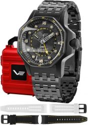Zegarek męski Vostok Europe NH34-640C703B czarny. Czarne zegarki męskie Vostok Europe, bez wzorów. Za 8,684.05 zł.