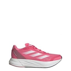 Buty Duramo Speed. Białe obuwie sportowe damskie Adidas, bez wzorów, z materiału, bez zapięcia, do biegania. Za 352.10 zł.