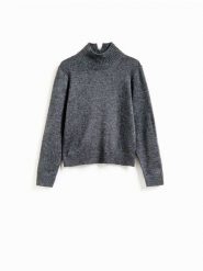 Wełniany sweter z dodatkiem kaszmiru - szary. Szare swetry nierozpinane damskie Reserved, l, bez wzorów, z kaszmiru, bez kołnierzyka, bez ramiączek. Za 399.99 zł.