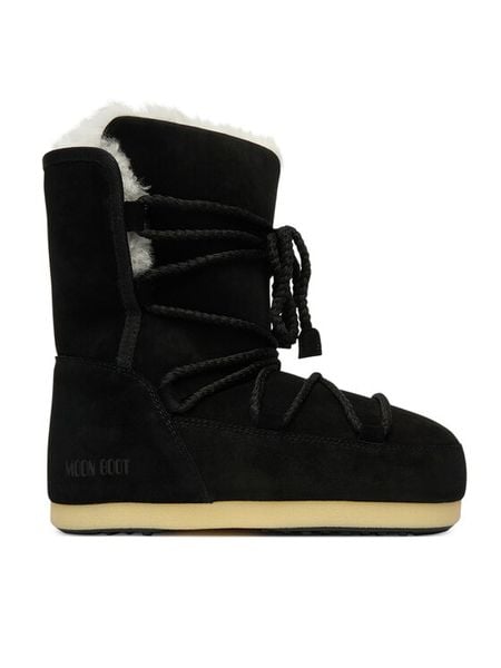 Moon Boot Śniegowce Mb Evx Boot 80D1470050 Czarny. Czarne śniegowce damskie Moon Boot, ze skóry, bez zapięcia. Za 709.99 zł.