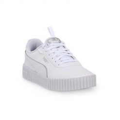 Buty do chodzenia damskie Puma 02 Carina 2.0 Pop Up. Białe obuwie sportowe damskie Puma, bez wzorów, z materiału, bez zapięcia, trekkingowe. W wyprzedaży za 199.00 zł.