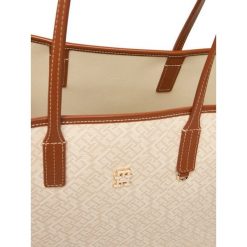 Torebka Tommy Hilfiger. Brązowe shopperki damskie Tommy Hilfiger, bez wzorów, bez dodatków. Za 849.99 zł.