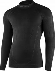 Brubeck LS1654M Bluza męska COOLER czarny S. Czarne bluzy męskie Brubeck, m, bez wzorów, bez ramiączek, bez kaptura. Za 252.86 zł.