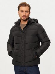 Geox Kurtka zimowa Leitan M4628C T3144 F9000 Czarny Regular Fit. Czarne kurtki męskie Geox, na zimę, m, bez wzorów, z syntetyku, bez kaptura. Za 829.99 zł.