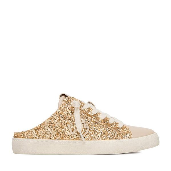 Klapki Eva Minge. Żółte klapki damskie Eva Minge, bez wzorów, bez obcasa, bez zapięcia. Za 199.99 zł.