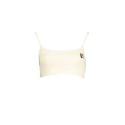 Damski crop top Fila Linfen. Białe topy damskie Fila, bez wzorów, bez kołnierzyka, bez ramiączek. Za 125.50 zł.