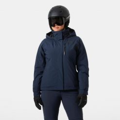 Damska kurtka narciarska Helly Hansen Crewser. Niebieskie kurtki sportowe damskie Helly Hansen, na zimę, s, bez wzorów, bez ramiączek, bez kaptura, narciarskie. W wyprzedaży za 1,002.50 zł.