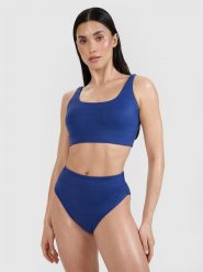 4F Góra od bikini damska - granatowa XS. Niebieskie bikini 4F, uniwersalny, bez wzorów, z elastanu. W wyprzedaży za 49.99 zł.