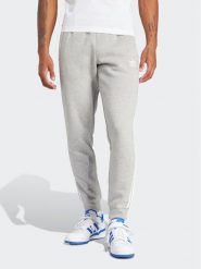 Adidas Spodnie dresowe adicolor 3-Stripes IM9318 Szary Slim Fit. Szare spodnie sportowe męskie Adidas, m, bez wzorów, z dresówki. Za 179.99 zł.