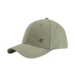 Czapka z daszkiem 4F. Zielone czapki damskie 4F, bez wzorów, z bawełny, klasyczne. Za 53.99 zł.