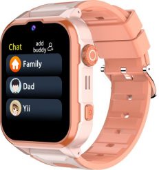 Smartwatch Denver pomarańczowy (SWGL-149OR). Brązowe zegarki smartwatch Denver, bez wzorów. Za 209.22 zł.