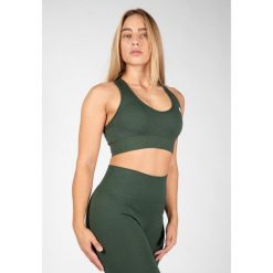 Neiro Bezszwowe Biustonosz sportowy - zielony. Zielone bielizna sportowa damska GORILLA WEAR, l, bez wzorów. Za 183.00 zł.