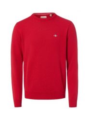 Gant sweter wełniany Mężczyźni Wełna czerwony, M. Czerwone swetry męskie GANT, m, bez wzorów, z wełny, biznesowe, bez kołnierzyka, bez ramiączek. Za 699.95 zł.