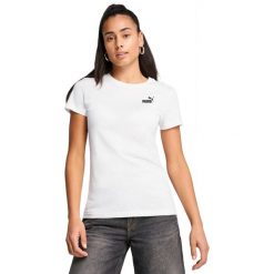 Koszulka Puma Ess Small No. 1 Logo Tee, Kobiety. Białe koszulki sportowe damskie Puma, xs, bez wzorów, z bawełny, bez ramiączek. Za 290.00 zł.