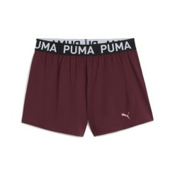Damskie szorty z dzianiny 3" PUMA STRONG PUMA. Czerwone szorty damskie Puma, bez wzorów, z dzianiny, sportowe. Za 129.00 zł.
