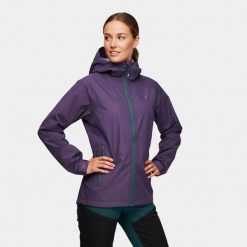 Kurtka trekkingowa 2,5 warstwowa damska Alpinus Rocchetta. Fioletowe kurtki sportowe damskie Alpinus, l, bez wzorów, bez ramiączek, bez kaptura, trekkingowe. Za 399.00 zł.