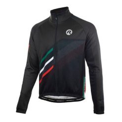 Zimowa kurtka rowerowa męska Rogelli Team 2.0. Czarne kurtki sportowe męskie Rogelli, na zimę, m, bez wzorów, bez kaptura, rowerowe. Za 429.00 zł.