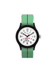 Timex Zegarek Lab Collab TW2Y47100 Zielony. Zielone, analogowe zegarki męskie Timex, bez wzorów. Za 429.99 zł.