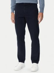 BOSS Chinosy 50578005 Granatowy Regular Fit. Niebieskie eleganckie spodnie męskie Boss, bez wzorów, z bawełny. Za 599.99 zł.