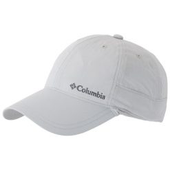 Czapka z daszkiem dla dorosłych Schooner Bank II Cap. Szare czapki damskie Columbia, na lato, bez wzorów, z materiału, sportowe. Za 93.35 zł.