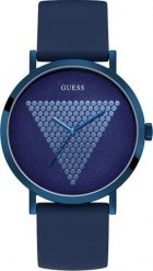 Zegarek Guess Zegarek męski Guess W1161G4 niebieski. Niebieskie zegarki męskie Guess, z aplikacjami. Za 434.00 zł.
