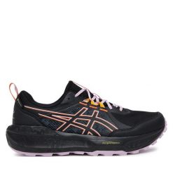 Buty do biegania Asics. Czarne obuwie sportowe damskie Asics, bez wzorów, bez zapięcia, do biegania. Za 389.99 zł.