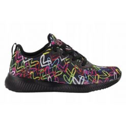 Buty na co dzień damskie SKECHERS BOBS SQUAD sportowe ozdobne. Czarne obuwie sportowe damskie Skechers, bez wzorów, bez zapięcia, trekkingowe, Skechers Sport. Za 232.00 zł.
