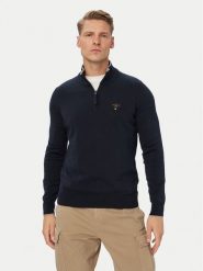 Aeronautica Militare Sweter 262MA1670UL00506 Granatowy Regular Fit. Niebieskie swetry męskie Aeronautica Militare, l, bez wzorów, z bawełny, bez kołnierzyka, bez ramiączek. Za 569.99 zł.