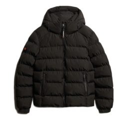 Kurtka z kapturem Superdry Sports. Czarne kurtki sportowe męskie Superdry, m, bez wzorów, z materiału, z kapturem. Za 456.00 zł.