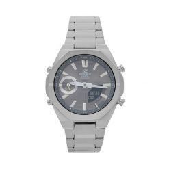 Zegarek Casio. Szare zegarki męskie Casio, bez wzorów, srebrne. Za 649.99 zł.