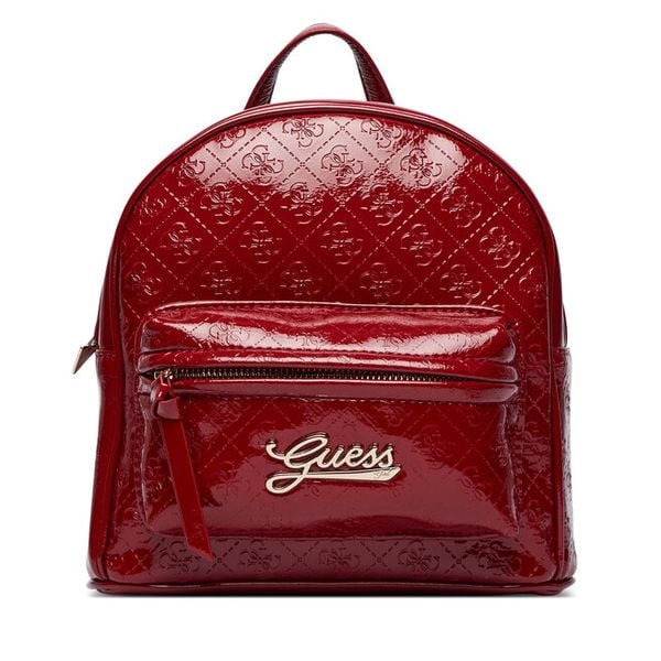 Plecak Guess. Czerwone plecaki damskie Guess, z aplikacjami. Za 324.99 zł.